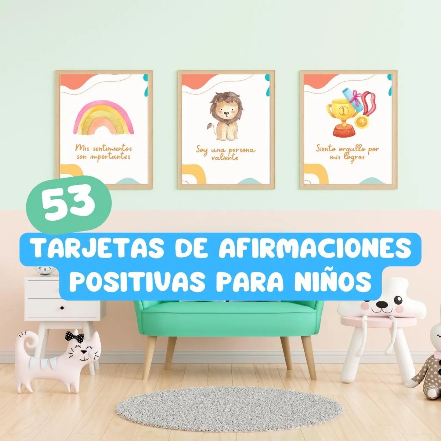 Tarjetas de Afirmaciónes Positivas para niños